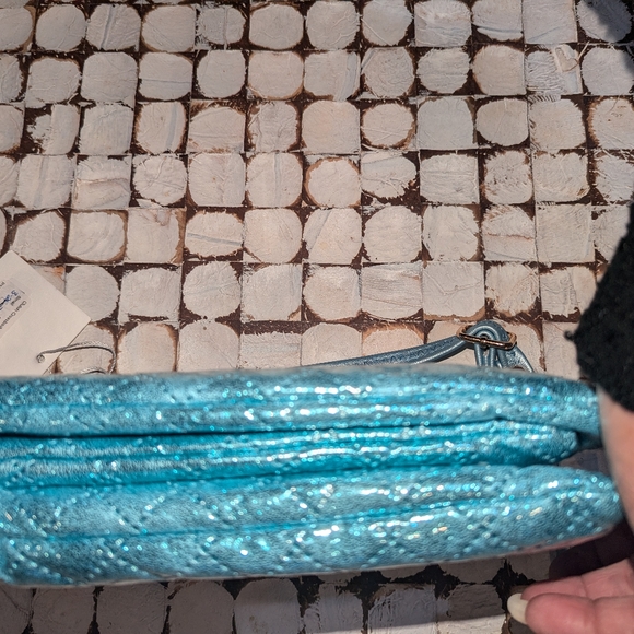 Caroline Hill  Aqua blue Clutch body bag - Picture 8 of 12